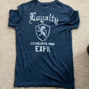 Mens Express T shirt size small blue